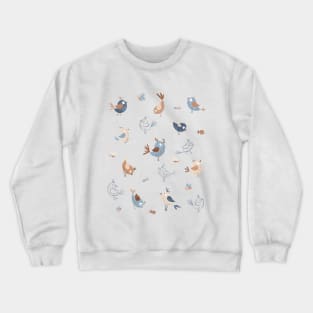 Blue birds and bugs tee Crewneck Sweatshirt